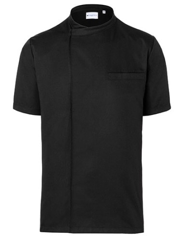 KAL-BJM3-Short-Sleeve Throw-Over Chef Shirt Basic